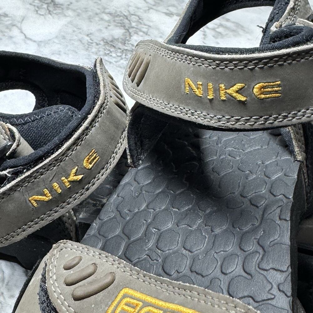 VTG Nike ACG Sandals Mens 10 Black Khaki Strap Sport Water Hike Trail Y2K - Picture 6 of 6
